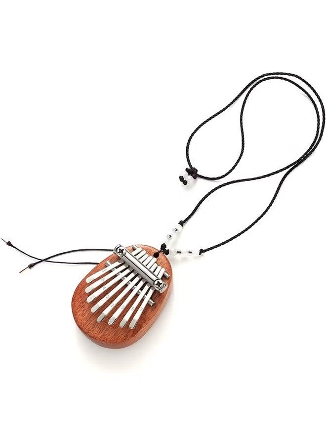 Mini Thumb Piano 8 Keys Wooden Finger Piano With Lanyard, Musical Instrument, Gift For Valentine's Day, Perfect For Adult Beginners & Music Lovers - Image 5